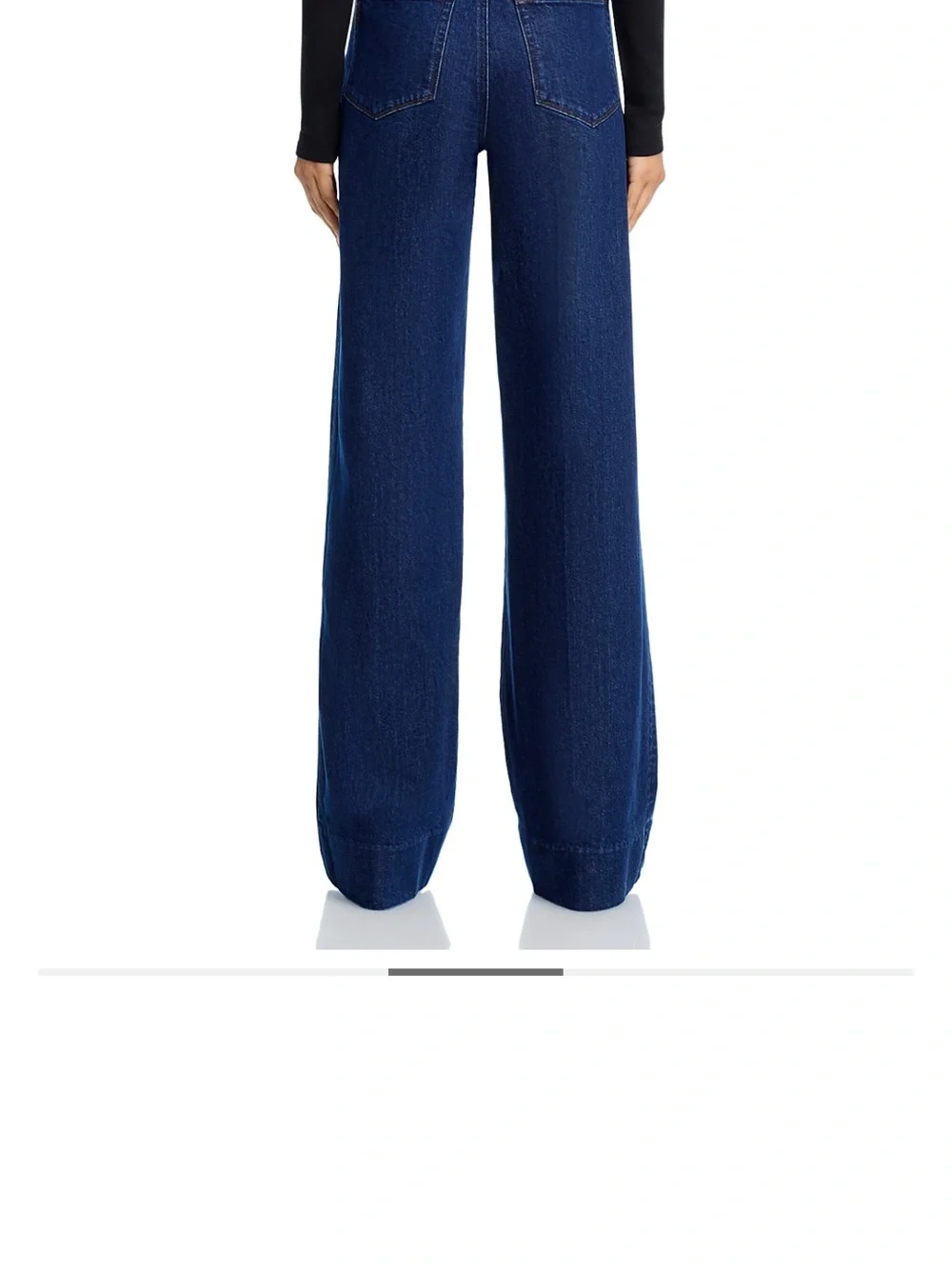 Paige Sasha Enfield Wide Leg Women's Jeans - Dark Dark Blue - Picture 3 of 9